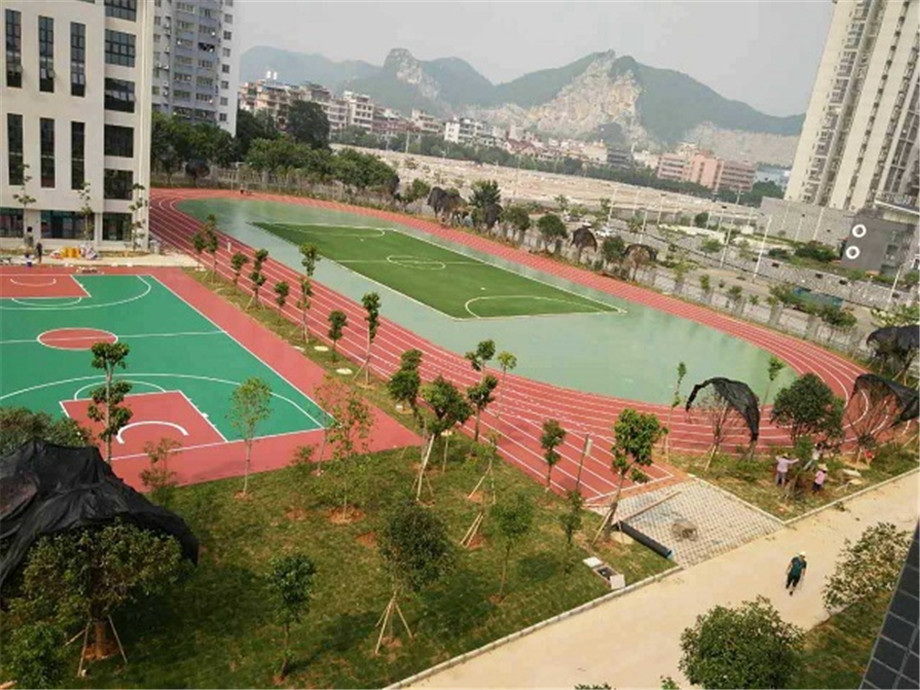 柳州航五路小学混合型塑胶跑道